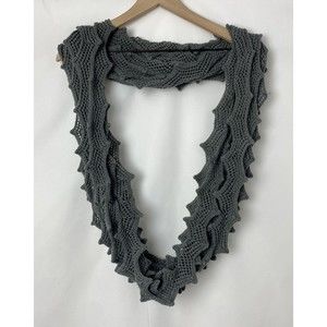 Women's Unique Large Knit Infinity Scarf Pointy Design